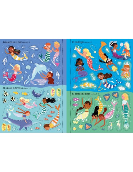 Mi libro de pegatinas  Sirenas