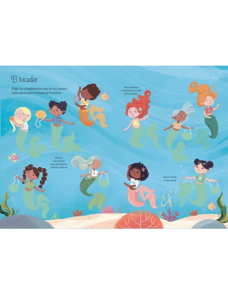 Mi libro de pegatinas  Sirenas