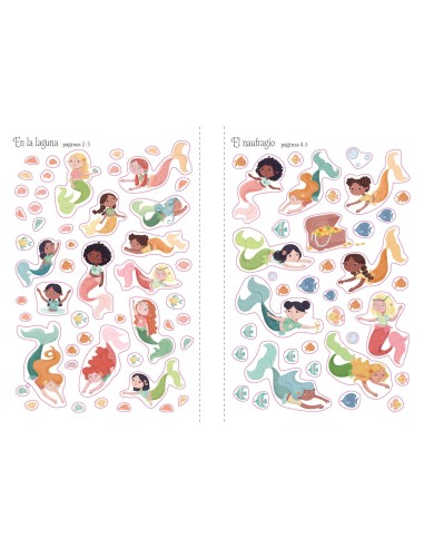 Mi libro de pegatinas  Sirenas