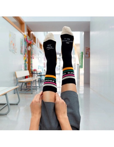 Kit Taza + calcetines "Profe con clase"