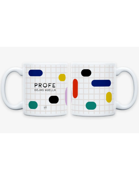 Taza "Profe, dejas huella"
