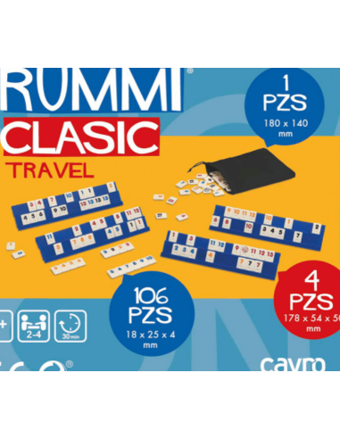 Rummi Clasic TRAVEL caja de metal