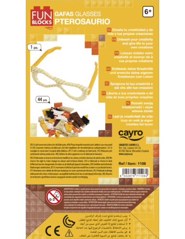 Fun Blocks Gafas Pterosaurio