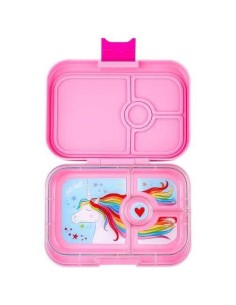 Fiambrera Yumbox Panino 4 secciones - Pink Unicornio