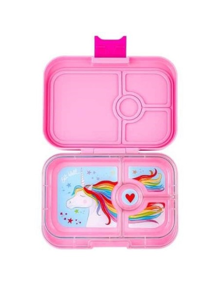 Fiambrera Yumbox Panino 4 secciones - Pink Unicornio