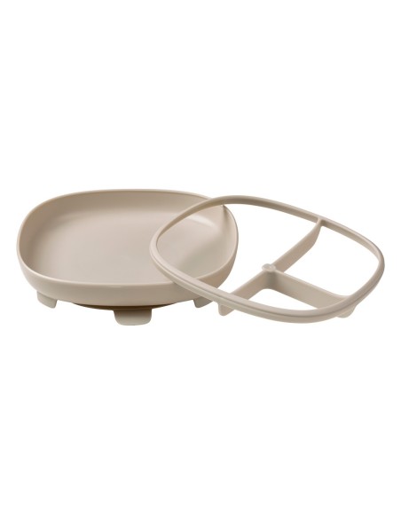 Plato 2 en 1 con ventosa y compartimentos extraíbles B.Box - Latte