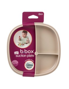 Plato 2 en 1 con ventosa y compartimentos extraíbles B.Box - Latte