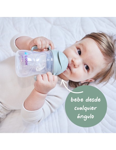 Taza con pajita flexible con pesa B.Box - Latte