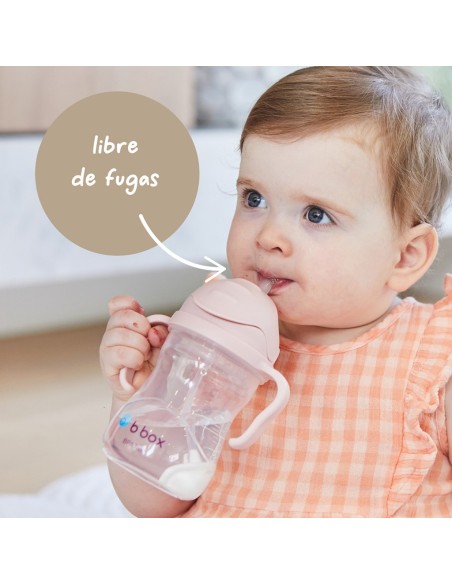 Taza con pajita flexible con pesa B.Box - Latte