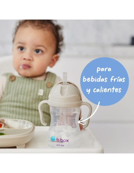 Taza con pajita flexible con pesa B.Box - Latte