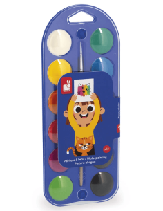 Paleta de pintura al agua