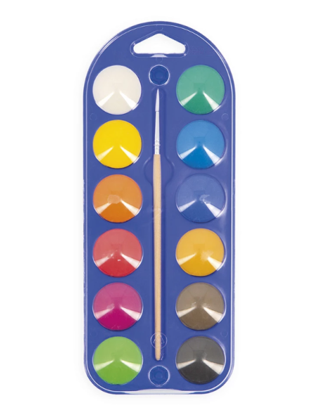 Paleta de pintura al agua