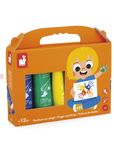 Pintura de dedos x5 tubos