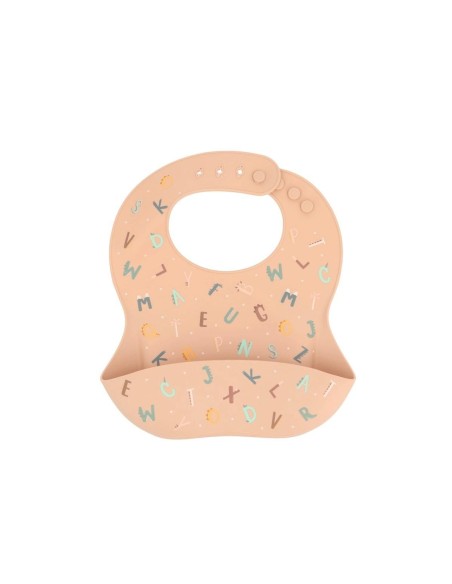 Babero Silicona  Funny Letters