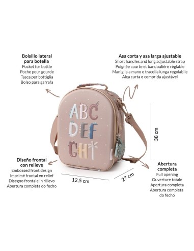 Bolsa Merienda Térmica 3D  Funny Letters