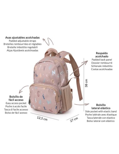 Mochila infantil  Funny Letters