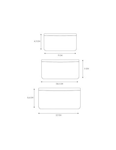 3 Cajas Almuerzo Geometric Nature 2