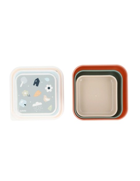 3 Cajas Almuerzo Geometric Nature