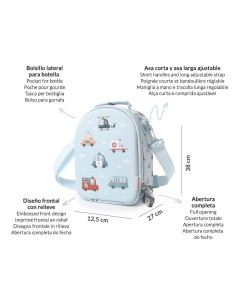 Bolsa Merienda Térmica 3D City Cars 2