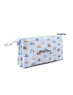 Estuche 3 compartimentos  City Cars 2