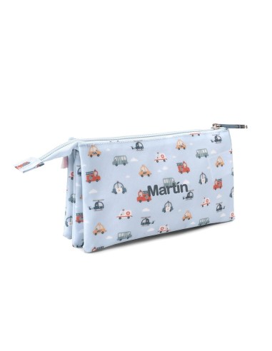 Estuche 3 compartimentos  City Cars