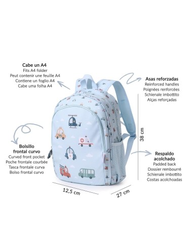 Mochila mediana City Cars