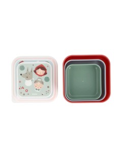 3 Cajas Almuerzo Little Red 2