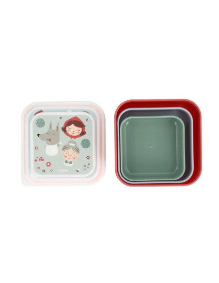 3 Cajas Almuerzo Little Red