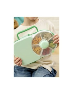 Caja de Almuerzo Spinner 2 in 1 Lunchox Sage Green GöBe 2