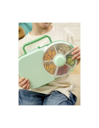 Caja de Almuerzo Spinner 2 in 1 Lunchox Sage Green GöBe