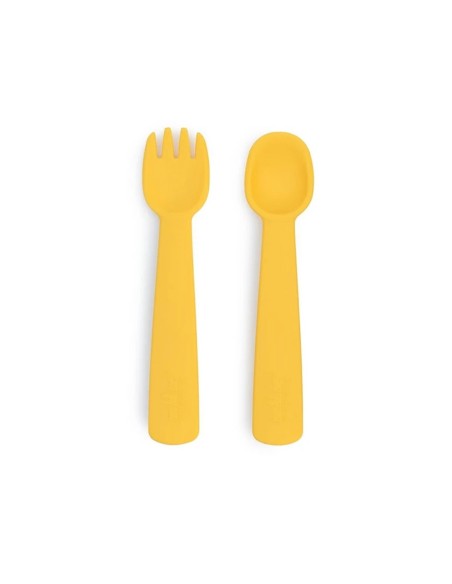 Cubiertos silicona  Feedie Amarillo Tutete