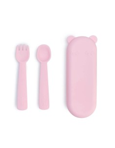 Cubiertos silicona  Feedie Rosa Tutete