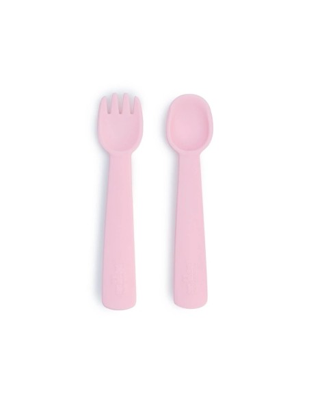 Cubiertos silicona  Feedie Rosa Tutete