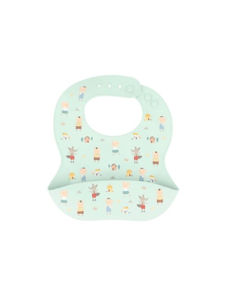 Babero Silicona The Three Little Pigs