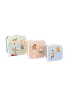 3 Cajas Almuerzo The Three Little Pigs
