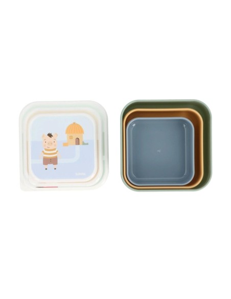 3 Cajas Almuerzo The Three Little Pigs