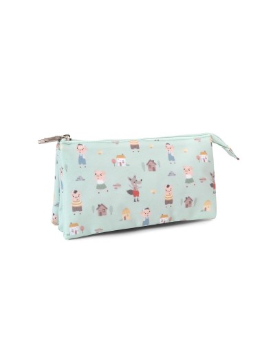 Estuche 3 compartimentos The Three Little Pigs