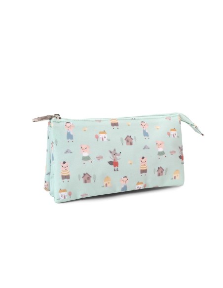 Estuche 3 compartimentos The Three Little Pigs
