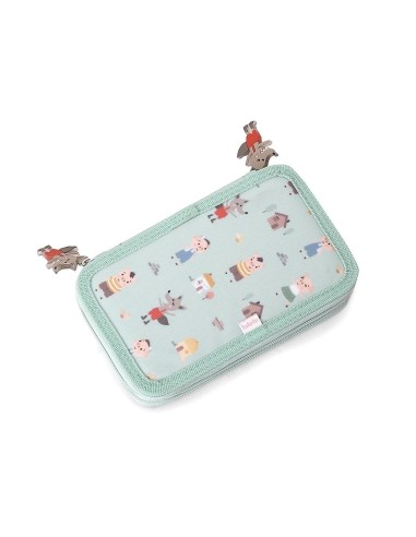 Estuche Plumier Doble The Three Little Pigs