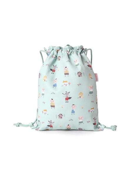 Mochila saco tela The Three Little Pigs