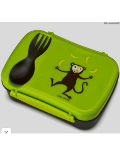 Caja de Almuerzo N'ice Box Kids Mono Lime 2
