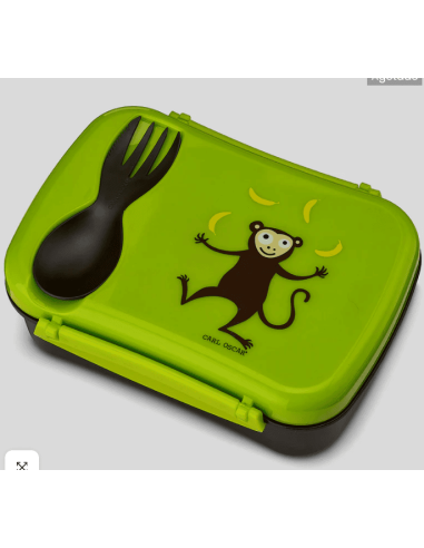 Caja de Almuerzo N'ice Box Kids Mono Lime