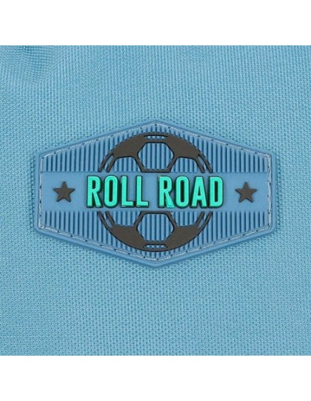 Mochila escolar doble roll road soccer 44cm
