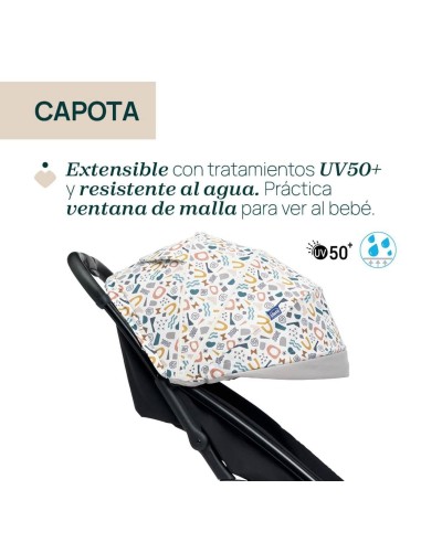 Silla paseo ligera Glee Grey Chicco