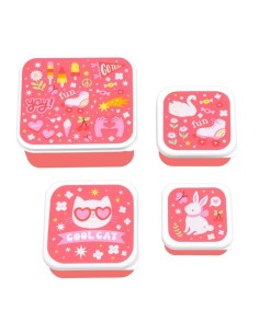 Set 4 cajas snack Fun