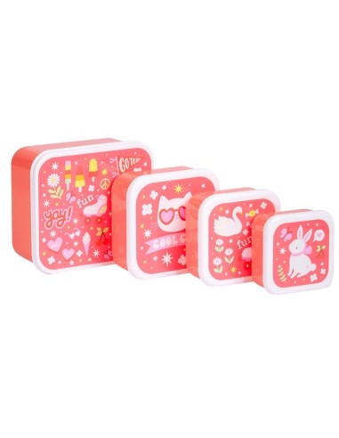 Set 4 cajas snack Fun