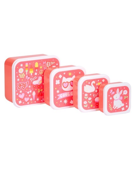 Set 4 cajas snack Fun
