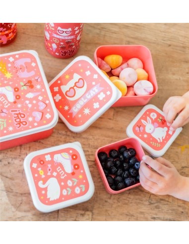 Set 4 cajas snack Fun