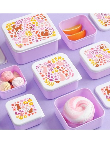 Set 4 cajas snack Flores