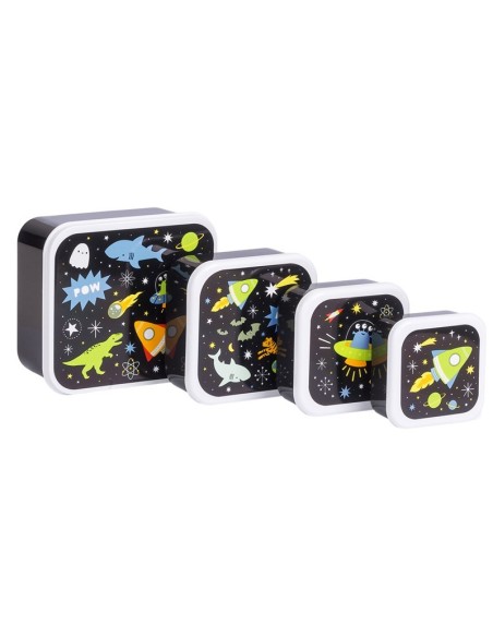 Set 4 cajas snack Galaxia